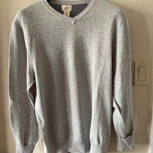 Men Bowen Wright V Necked Grey Sweater Brand New Size L